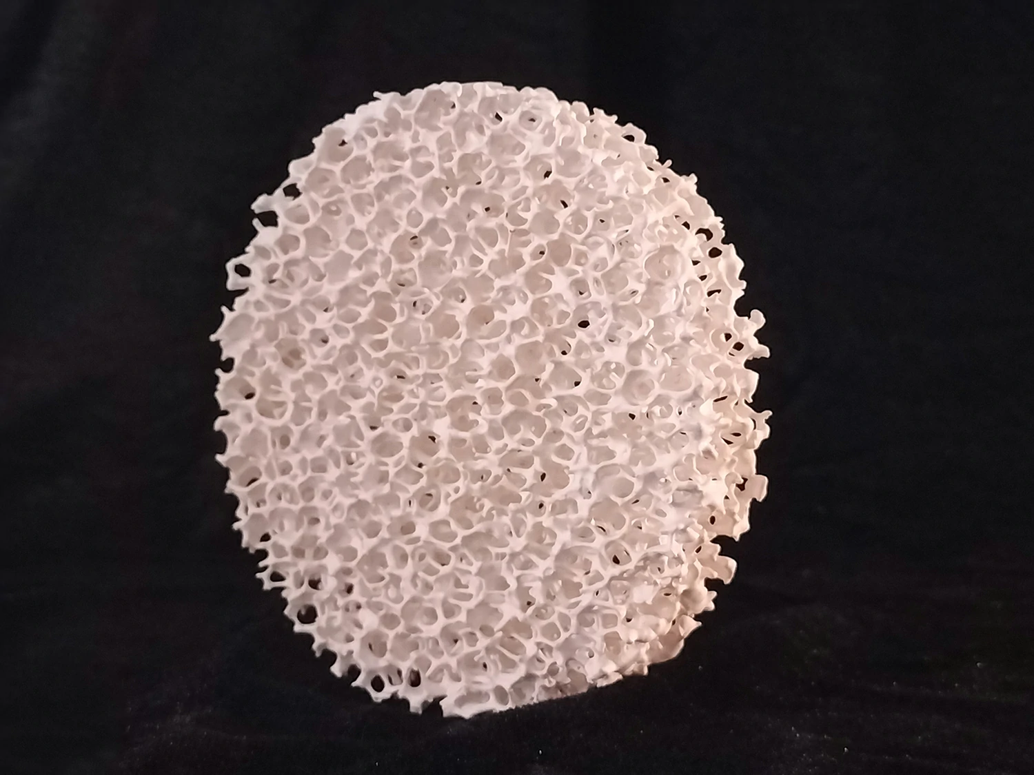 Dia 100*20 20ppi Al2O3 Alumina Ceramic Foam Filter