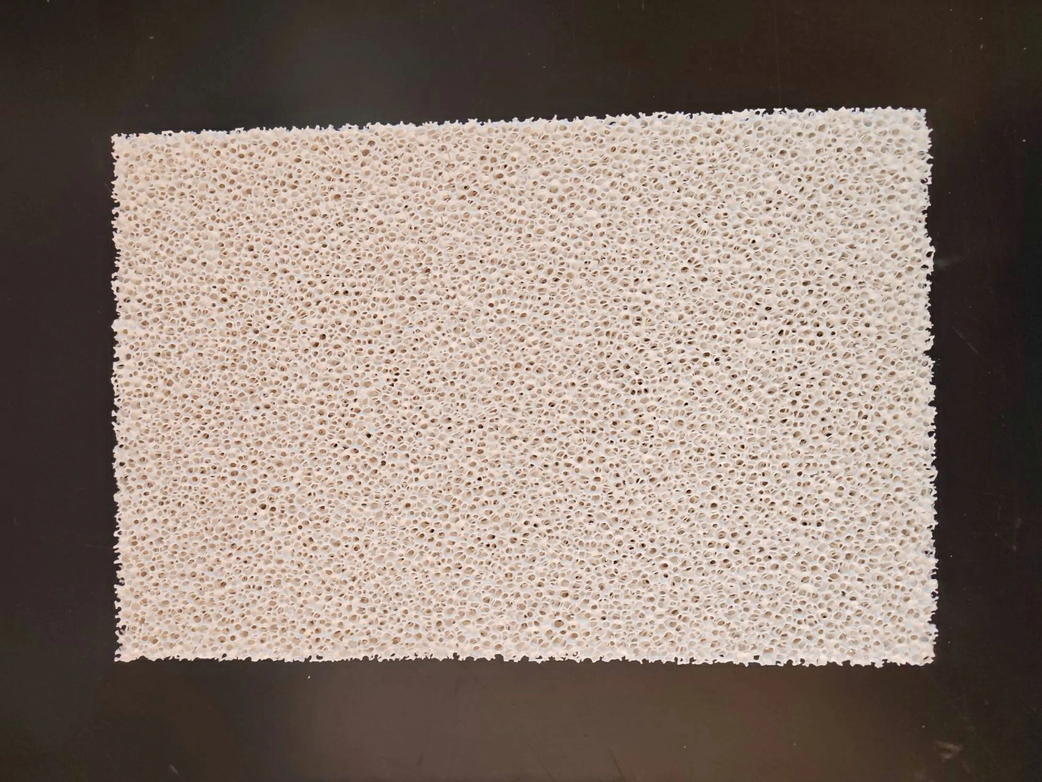 120*100*20 20PPI Rectangular Alumina Ceramic Foam Filter - Image 2