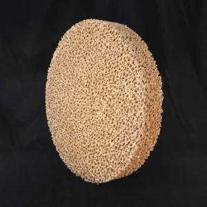 D200*30 mm 10ppi round shape Zirconia ceramic foam filter for metal melting