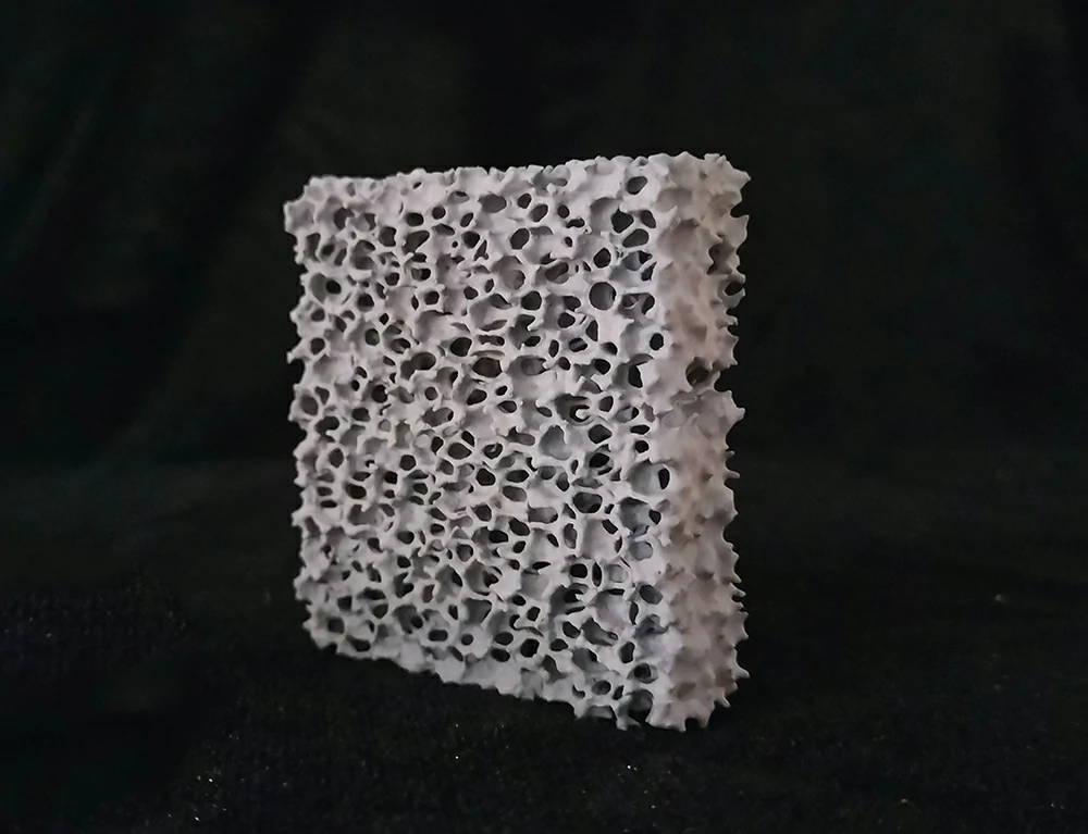 75X75X22 10PPI Silicon Carbide Ceramic Foam Filter - Image 2