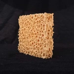 Square 75x75x25 10ppi Zirconia Ceramic Foam Filters for Steel Casting