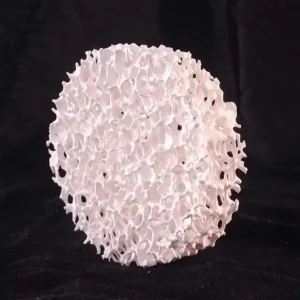 Dia 60x20 20PPI Round Al2O3 Alumina Ceramic Foam Filter