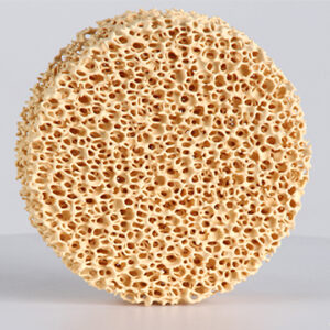 Diameter 100 x 25 mm - 10 PPI Zirconia Ceramic Foam Filters for Steel Casting