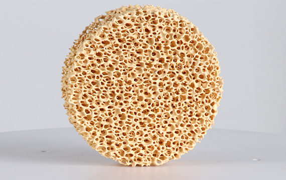 Diameter 100 x 25 mm - 10 PPI Zirconia Ceramic Foam Filters for Steel Casting