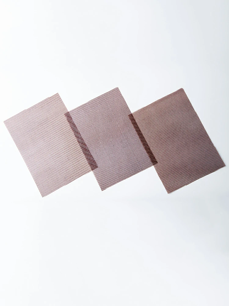 FM‑07‑CU high‑silica fiberglass mesh filter for molten copper bronze casting